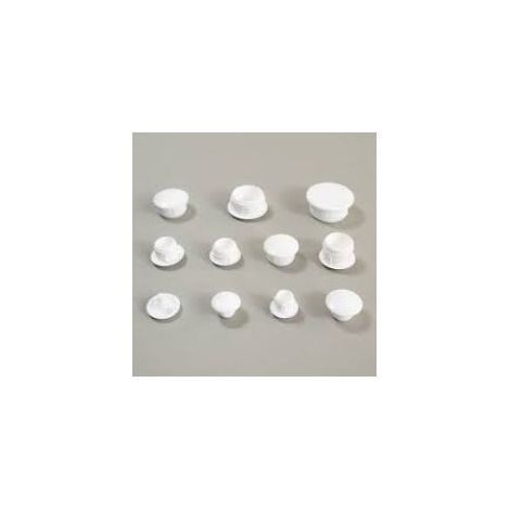 SC COPRIFORO PLASTICA BIANCO D 5 MM  50 PZ- 5,0 pz