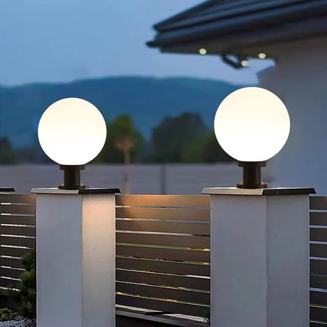 Lampada da esterno a globo - Villa Gate, impermeabile, attacco E27 per recinzione, giardino e vialetto (∅20cm) (1/5)
