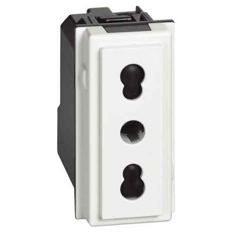 PRESA  BIVALENTE 'LIVING NOW' BTICINO 10/16A 250V 2P+T -