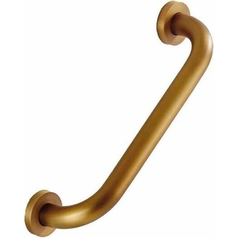40CM Retro Barre d'appui Sécurité en Cuivre de Salle de Bain Baignoire Douche WC Support Mural Serviette