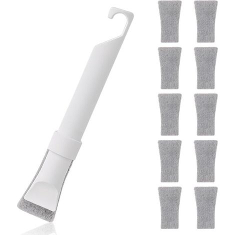 Le kit de brosses de nettoyage de joints, un outil pour nettoyer les interstices, est livré avec 10 éponges de nettoyage remplaçables.