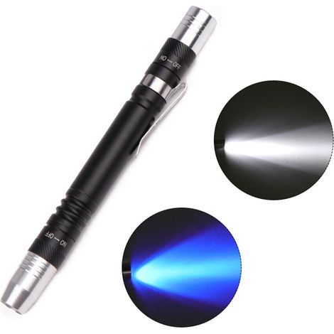 AIDUCHO Lampe De Poche Led Premiers Soins Médicaux Lampe Torche Stylo Led 2 Sources Lumineuses Lampe Porte-Clés Pour Infirmières Médecins (1/5)