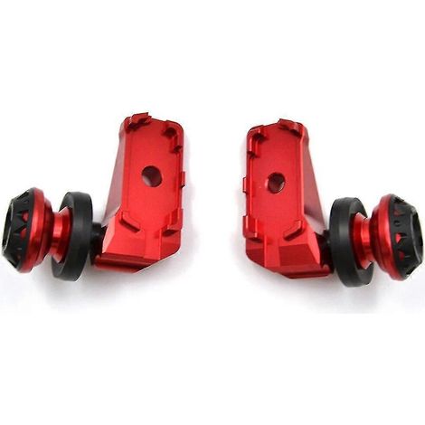 Für Yamaha YZF-R25 YZFR25 13-18 YZF-R3 YZFR3 YZF R3 R25 ABS MT 03 25 MT03 MT25 Hinterachs-Spindel-Kettenversteller-Schutz – Rot mit Gleitern (1/5)