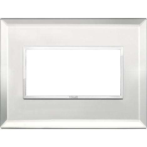 VIMAR - 21654.72 Placca 4M argento ghiaccio
