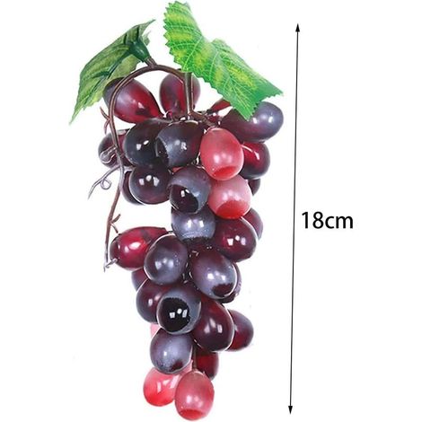 Paquet de 3 Raisins artificiels variés grappes de Raisins givrés Raisin en Caoutchouc Raisins DéCoratifs Ornements Suspendus pour La Faveur De Mariage Vintage De Faux Fruits (1/4)