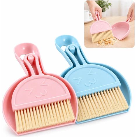 Pelle et balayette 2 Sets Rose Bleu 21 x 11 cm (1/5)