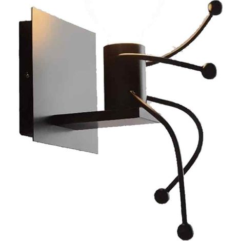 Wandleuchte, E27 Kreative Wandleuchte „Kleiner Eisenmann“, moderne Wandlampe, Leuchtmittel nicht enthalten