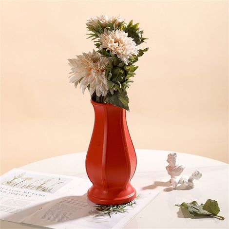 Vase Décor Bureau - Plastique Moderne Design Épuré Pour Intérieur - Usage Multifonctionnel En Bureau Salon Bureau À Domicile Ou Bureau - 1 Pièce (1/5)
