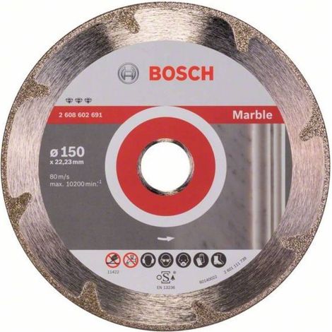 Bosch PRO Disco de diamante para mármol 150 x 22,23 mm - 2608602691 (1/4)