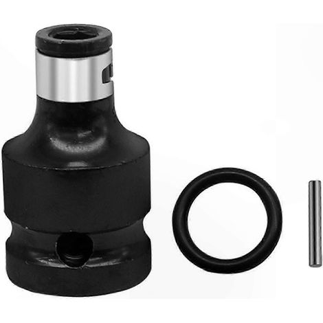 Adaptateur douille 1/2 pouce carré vers 1/4 pouce hexagone femelle, pour clé à choc électrique, accessoire de conversion, extension et outillage. (1/5)