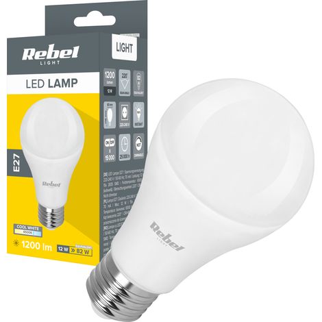 Ampoule LED A60 12W E27 6500K 230V Rebel (1/3)