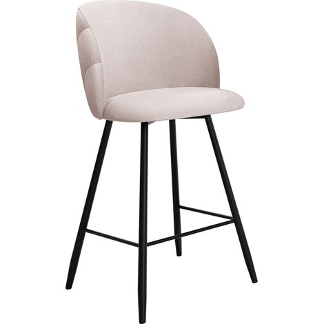 Silla de barra Sparks 204, Royal Velvet 16, 105x51x51cm, Tapiz, Metálico, Aglomerado laminado, Madera