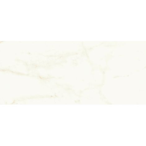 Carrelage effet Marbre Blanc Calacatta Celeste 120x50x0,85 cm Silk Faventa - Mur intérieur (vendu par carton de 1,8 m²) - RO'MA CARRELAGE