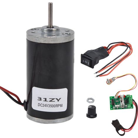 Moteur à aimant permanent DC 24V 3500RPM, mini haute vitesse, faible bruit, sens horaire et antihoraire, pour générateur DIY. (1/5)
