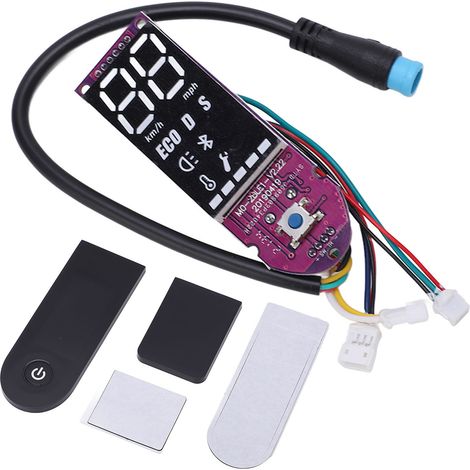 Tableau de bord écran interrupteur pour trottinette électrique Xiaomi MIJIA M365, pièces de rechange améliorées, violet. (1/5)