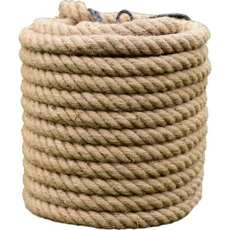 1 Corde Jute 18mm, Robuste Naturelle, Tressée Solide, Pour Jardinage Décoration (1/5)