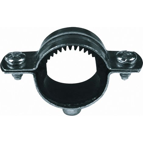 Fischer CSI 22 Isophonisches Rohrschelle, verzinkter Stahl, weiß