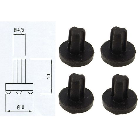 GOMMINO ANTIGRAFFIO PER GRIGLIA CUCINA A GAS WHIRLPOLL IGNIS 4 PZ COD P002 (1/2)