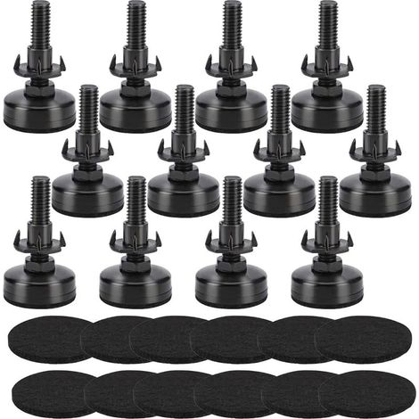 3/8"-16 Heavy Duty Leveling Feet, Height Adjustable Feet, Height Adjustable Furniture Feet 12 (1/5)