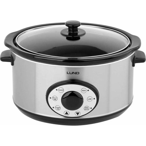 Pentola a cottura lenta Lund da 280 W e 4,5 litri con timer.