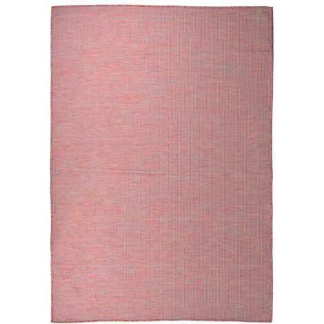 Tapis extérieur à tissage plat Terrasse Salon Cuisine - Tapis de jardin 160x230 cm Rouge BV942218 - BonneVie (1/5)