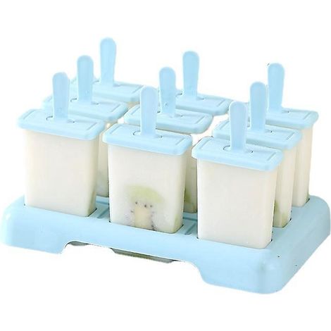 9 Moules Glace (bleus), Btonnets De Glace Cratifs Diy Rutilisables (1/5)