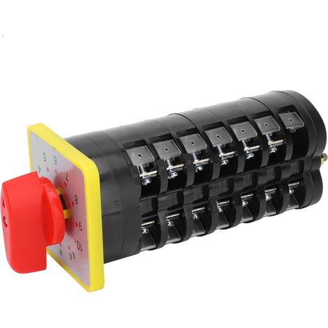 Commutateur rotatif universel à 12 positions, interrupteurs à cames électriques, 110-380 V, 16 A, LW5D-16TM707/7 (1/5)