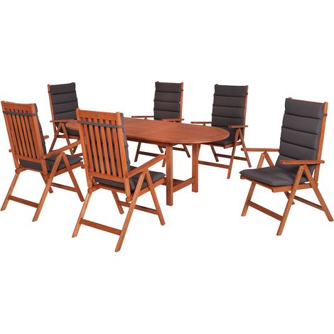 Vitoria Set 13tlg Eucalyptus Tisch 160 (210) x 90 cm