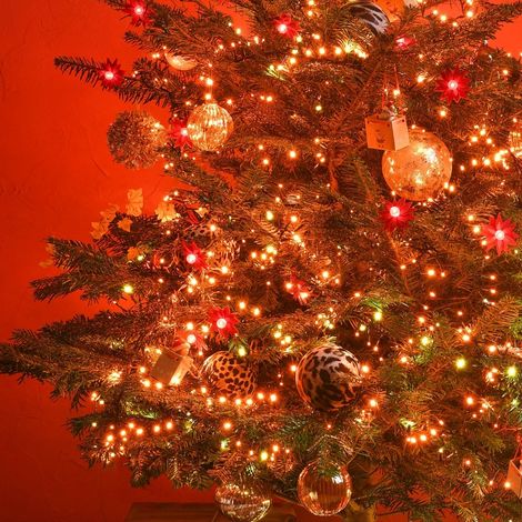 Guirlande lumineuse de Noël compacte LED cuivre 9 m haute densité (1/4)