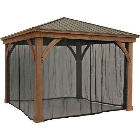 Westmann – Moskitonetz pour pavilion Devon 1212 – Maille haute qualité – Protection contre insectes – Installation facile avec clips inclus
