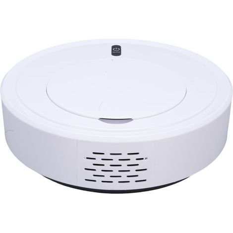 Ortviai Aspirateur Robot Silencieux 3-en-1, Autonome, Batterie 1200 mAh, pour Sol Dur, Moquette et Poils d’Animaux