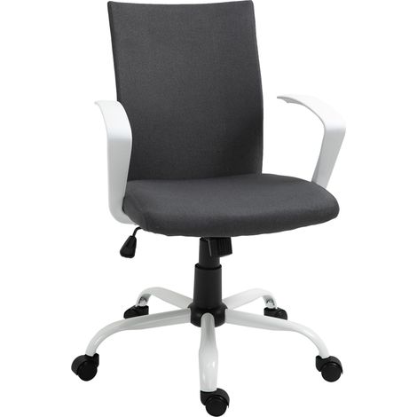 Ergonomischer Drehstuhl mit verstellbarer Höhe, 61 x 61 x 89–99 cm, Dunkelgrau (1/5)