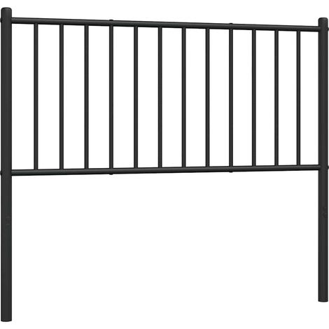 Maison Exclusive - Cabecero de repuesto de metal negro 100 cm