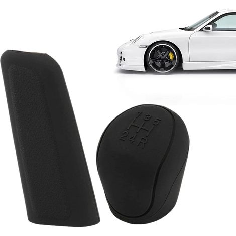 Couvre Levier Vitesse Silicone, Couverture Frein Main Automatique, Couverture Vitesse Voiture Silicone, Couvre Frein Main Silicone, Anti Dérapant, Résistante, pour Voiture Décoration, 2 Pièces (1/5)