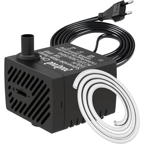 Pompe de Fontaine Ultra Silencieuse 5W 350 L/H Idéale pour Fontaine de Jardin, Bassin, Installations Hydroponiques (1/5)