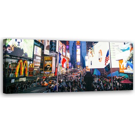 Tableau sur toile Times Square New York 90x30 (1/5)