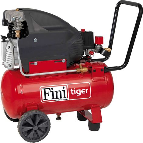 FINI TIGER MK 265M COMPRESSORE ARIA 24 LITRI 2HP 1,5KW 10 BAR 250L/MIN 230V (1/3)
