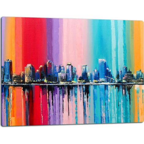 Planche  dcouper  plaque de verre 52x40 Ville (1/5)