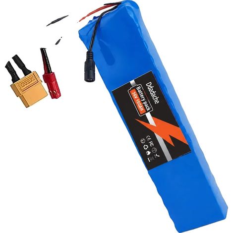 Pack de batterie lithium, 36V 100Ah, BMS intégré, 10S3P-XT60-JST (1/2)