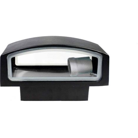 Applique a parete per esterno ip44 lampada da muro e27 lampioncino per giardino e terrazzo nero (1/5)