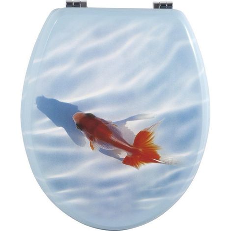 TOILETTENSITZDECKEL UNIVERSAL TOILETTENSITZSCHARNIERE STAHL FISCH ROS DFH -3,5 -