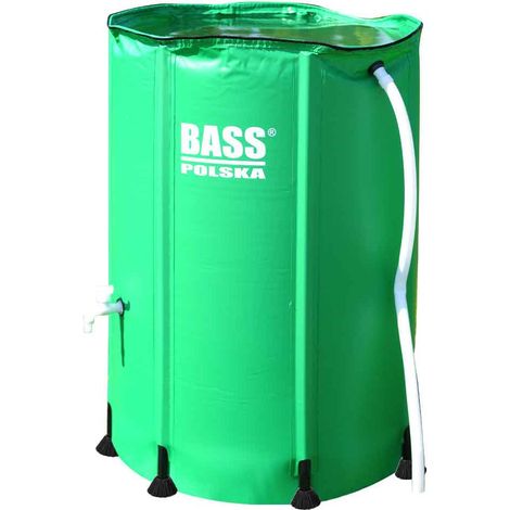 Serbatoio di raccolta dell'acqua piovana da 250 litri, verde. (1/5)