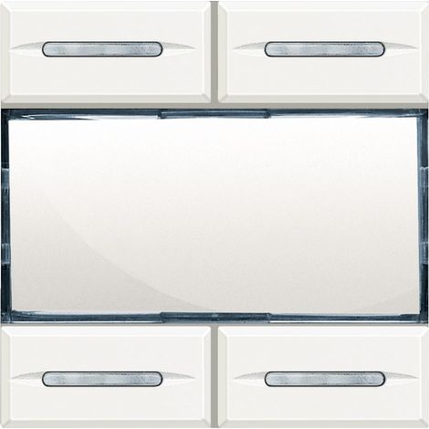 Commande KNX Axolute 4 touches / 4 appuis blanc BTICINO HD4680KNX (1/2)