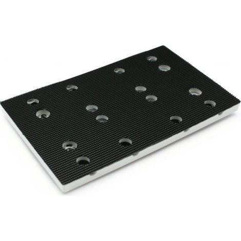 Professionelles Schleifpad 80x133 für RTS 400 REQ, Schwarz, 133 x 80 mm, Stahlgraues Schutzpad, ersetzt Schleifpapier