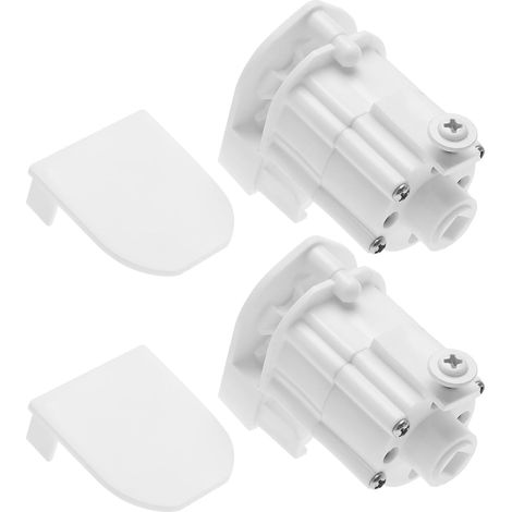 Lot de 2 mécanismes de commande de stores romains avec housse - Pièces de rechange pour volet roulant - Accessoires de rail - Tige centrale d'entretien - 5,5 mm (1/5)