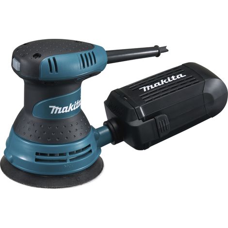 Makita – Ponceuse orbitale aléatoire 300W Ø 125mm – Moteur puissant pour ponçage bois dur – Faible taux de vibrations – Extraction efficace de la poussière
