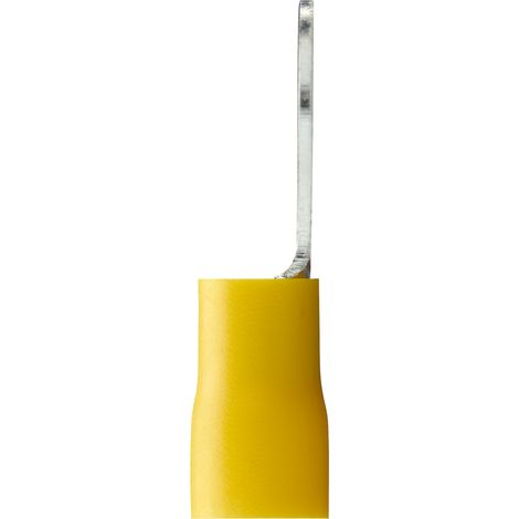 DEBFLEX - COSSE A OEILLET PRE-ISOLE Ø 6 MM JAUNE SACHET DE 10 - 711022 (1/4)