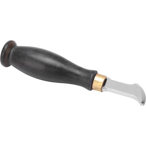 Crémaillère en cuir 2.0mm avec poignée en bois de santal et conception ergonomique en acier inoxydable 304 poli miroir