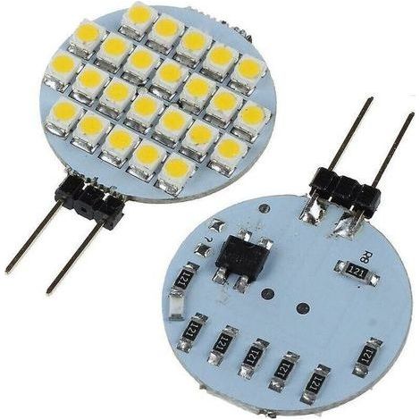 HONORNIC - 10x G4 SMD 24 LED Cabinet Marine Camper Car Bulb Lamp 12V Warm White Light (1/3)
