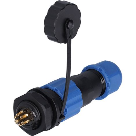 Fiches et prises de qualité aéronautique : connecteurs sûrs, fiables, résistants à l’oxydation, durables et compacts pour appareils programmables (7 broches, 250 V 5 A). (1/5)
